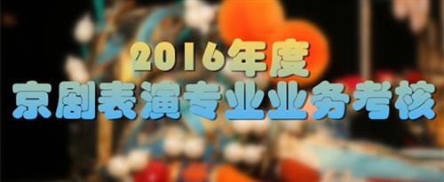 美女B视频国家京剧院2016年度京剧表演专业业务考...